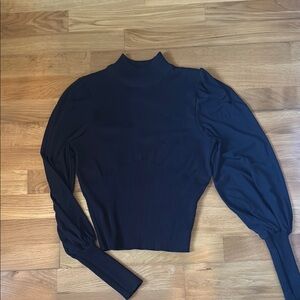 Vtg Black Goth Sweater Top Y2K Coquette  Sz M